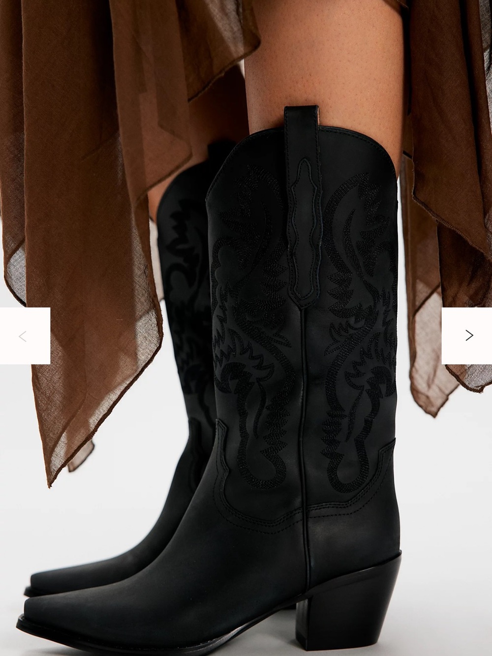 Black Jeffrey Campbell Dagget Western Boots